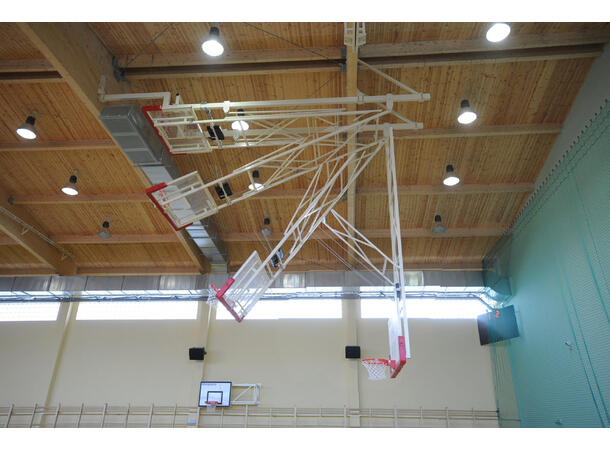 Takmontert basketballsystem, elektrisk Skoleversjon 